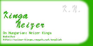 kinga neizer business card
